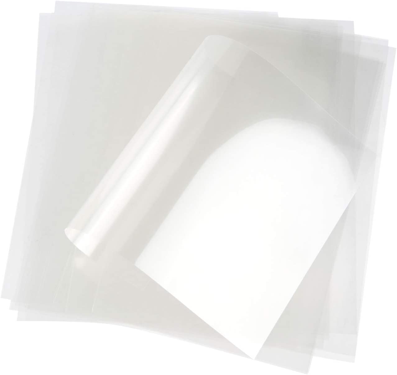  10 hojas de acetato transparente resistentes al calor para  ventanas de tarjetas Shaker de 8.5 x 11 pulgadas, hojas de acetato  transparente nítido en relieve térmico para hacer tarjetas, manualidades,  suministros